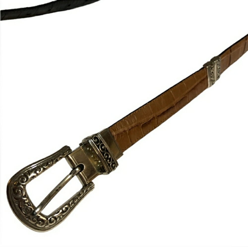 Brighton Two Toned Reversible Sectioned Leather B… - image 4